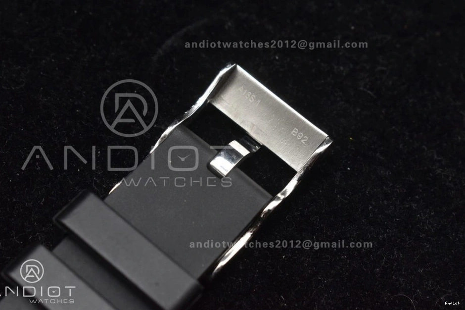 1:1 Automatic Best Edition Rubber Dial On Strap TF A2824 Black Superocean Black Black 44 Bezel 0428